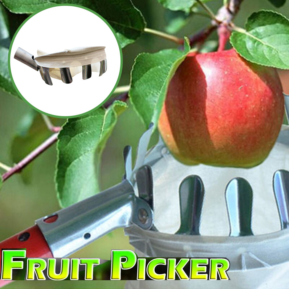 Metal Fruit picker Without Pole Fruit Picker Catcher Collector Orchard Apple Peach Picking Tools Convenient Gardening