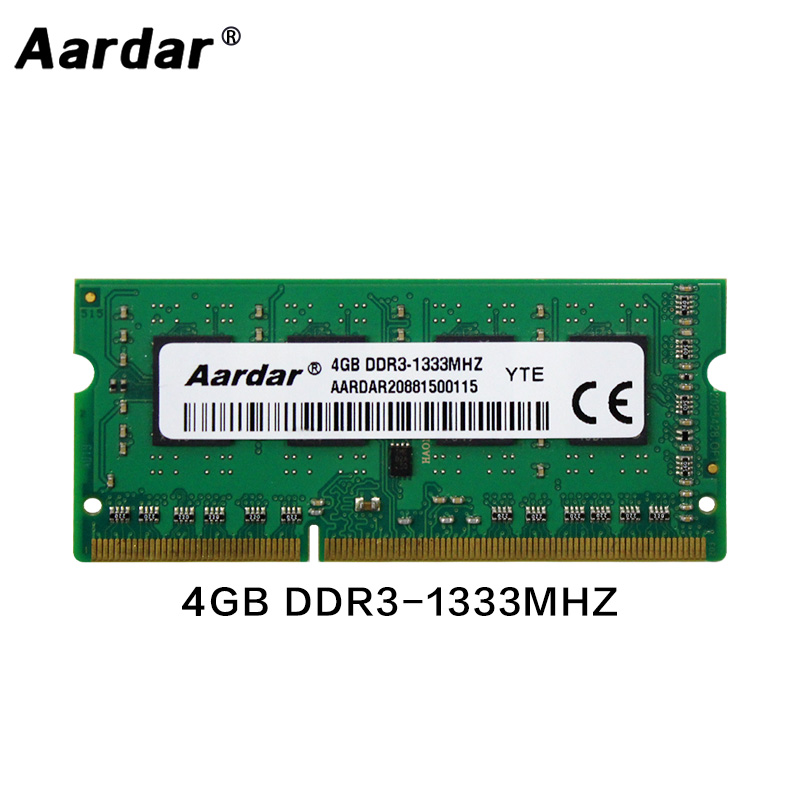 Aardar Ram DDR3 2GB 1333MHz 2GB 4GB 1333MHz ddr3 Random Access Memory 4GB 8GB 1600MHz RAMs For Laptop Notebook