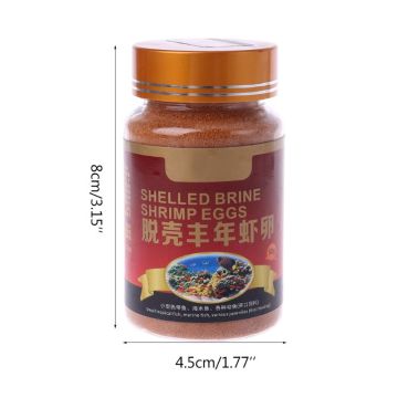 Aquarium Nutrition Brine Shrimp Shelled Eggs Healthy Fish Food Feeding