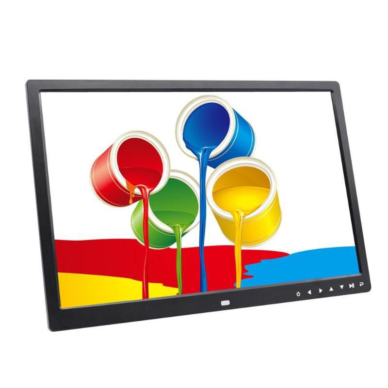 17 Inch 1440X900 HD Digital Photo Frame Electronic Album Touch Buttons Video Player with Clock Calendar Support TF Cards r30