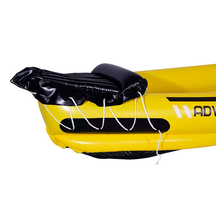 Custom Yellow Pvc Inflatable Kayak 3 Person Raft 5