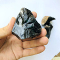 Wholesale 1 Pcs Rough Raw Black Rainbow obsidian rough natural raw stone,approx 30-45mm
