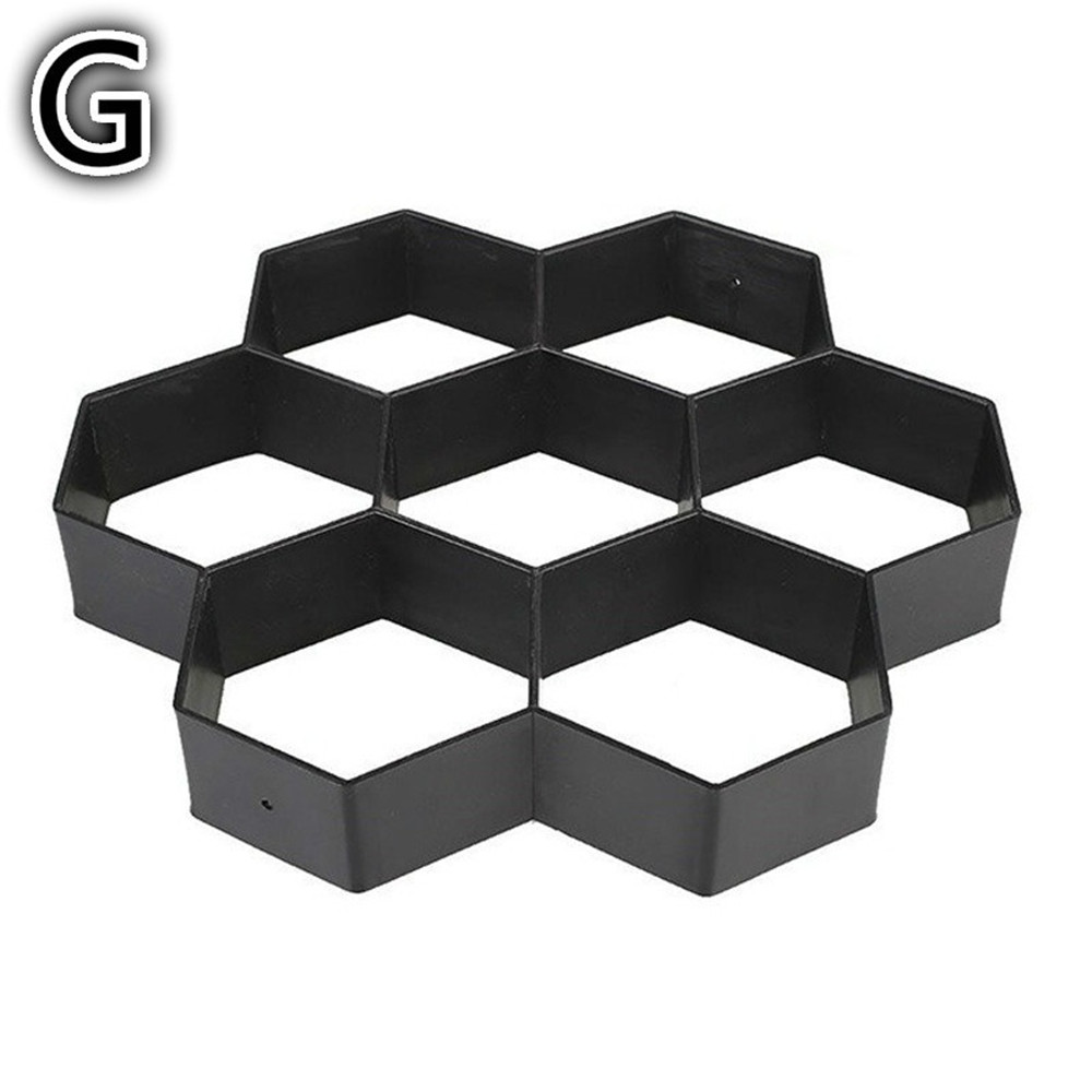 Gardening 8/9 Grids Pathmate Stone Mold Paving Concrete Stepping Pavement Paver Manually Paving Cement Concrete Road Molds