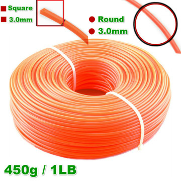 New 3.0mm Grass Trimmer Line Strimmer Brushcutter Nylon Rope Cord Long Round/Square Roll Replacement