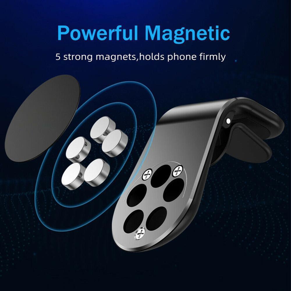 Magnetic Car Holder For Phone in Car Air Vent Mount Holder Clip Magnet Support Strong Mobile GPS Navigation Cell Auto Smart F9M2