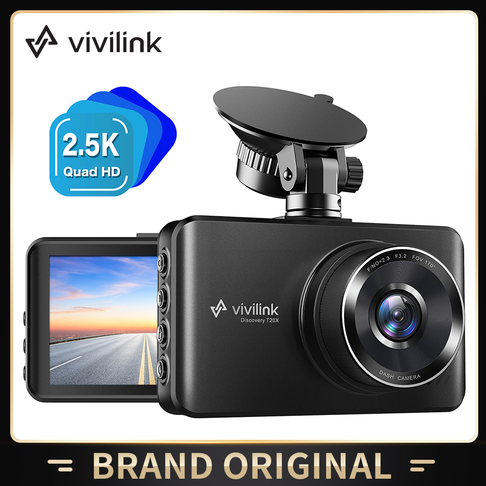 ViviLink TB20XQ 2.5K Mirror Dash Cam Dual Driving Recorder 3" IPS Screen Backup Rear View Camera Night Version Parking Monitor