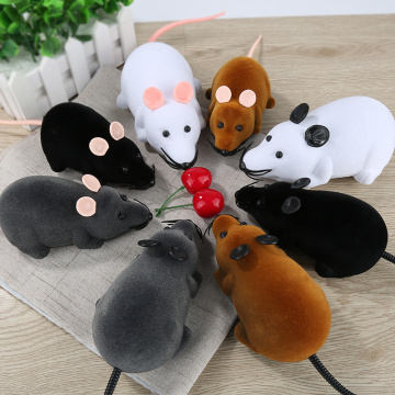 RC Animals RC Cat Pets Wireless Remote Control Rat Mouse Toy Moving Mouse For Cat Playing Chew For Cats Infrared Radio Control