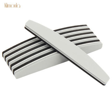 5pcs/lot Black White Boat Nail File Blocks 180/240 Double-sided Lime a Ongle Nail Polish Sanding Professional Manicure Tools