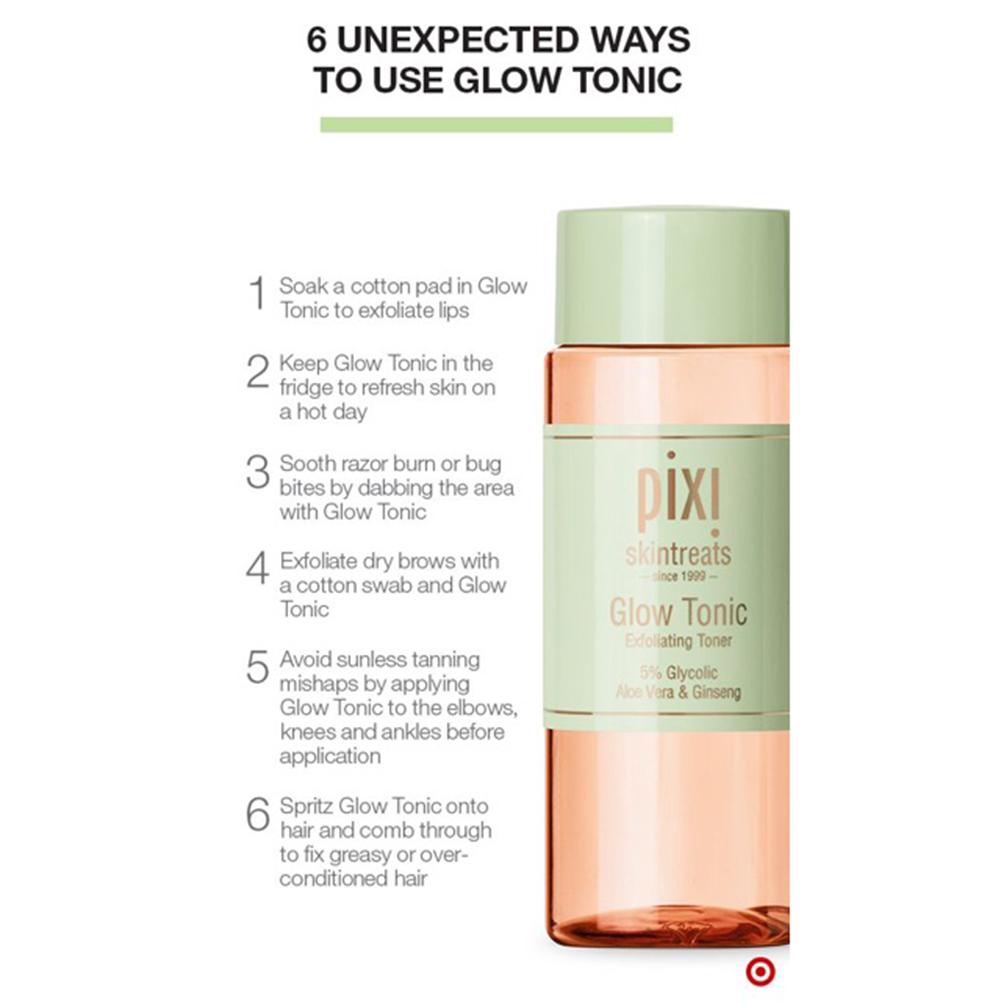 Pixi 250ml 5% Glycolic Acid Glow Tonic Moisturizing Oil-controlling Essence Toners Astringent for Female Makeup Face Care