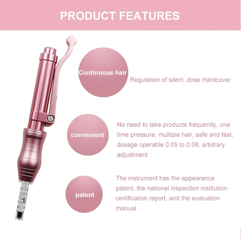 Pink Hyaluronique Pen Hyaluronic Acid Filler Gun Serum Pens Mesotherapy 0.3ml Lips Lifting Injection Anti Aging Wrinkle Removal