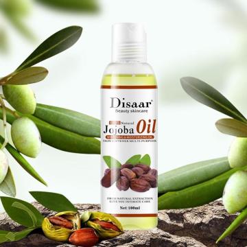 Disaar Natural Organic Jojoba Oil Massage Skin Care Relieve Stress Relaxing Moisturizing Brighten Tone Essential Oil 100ml