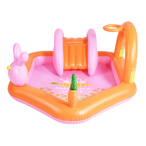 Custom rabbit theme slide inflatable pool kids pool for Sale, Offer Custom rabbit theme slide inflatable pool kids pool