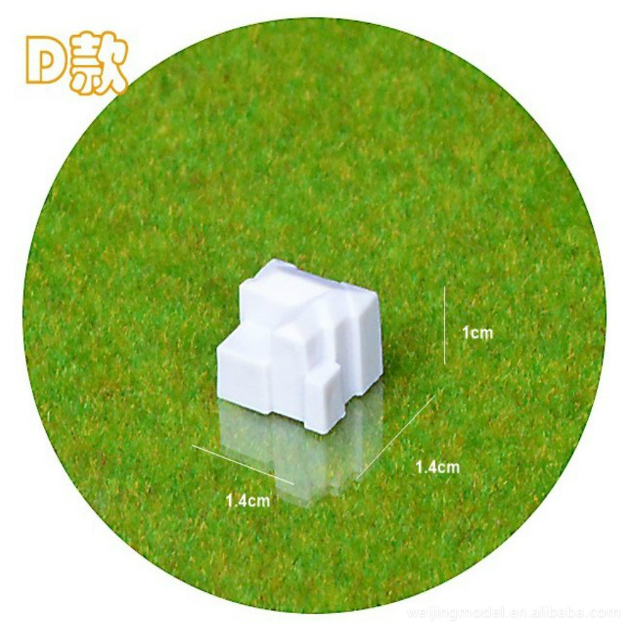 20PCS/LOT 1:2000 DIY Sand Table Building Model Making Material White Building Building Mini Villa Educational Toys Promotion