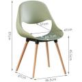 Nordic plastic dining chairs modern simple backrest stool desk makeup chair dining room kitchen furniture L