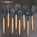 Kitchen Utensil Silicone Spatula Scrapers Heat-resistant Soup Spoon Non-stick Turners Cooking Shovel Kitchen Cooking Tool Set