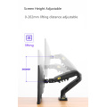 NB NEW F80 17-27" Monitor Holder Arm Gas Spring Full Motion LCD TV Mount 2-9kg ergonomica dual arm clamp bracket 2pc USB3.0