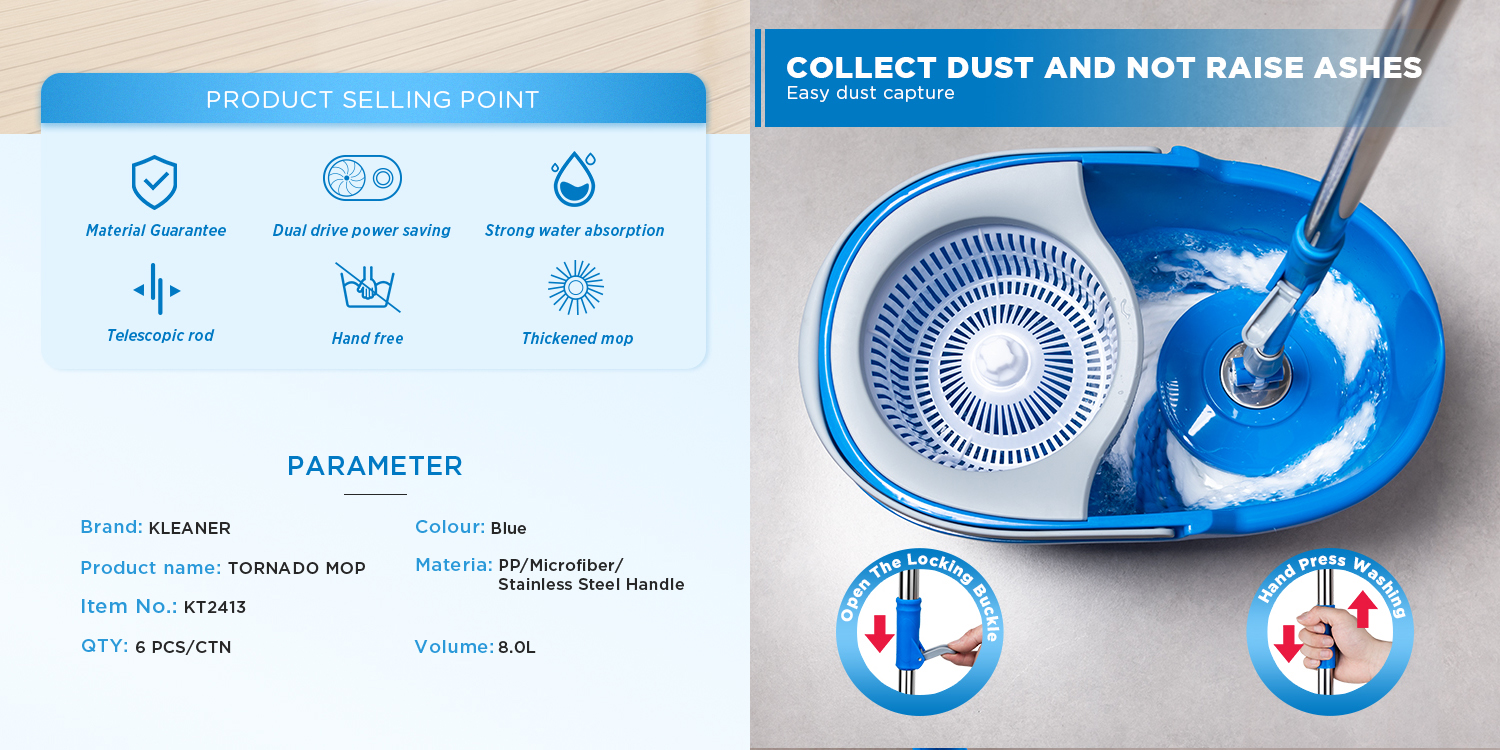 Home Essential Rotating Mop with Bucket
