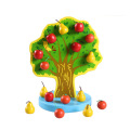 Montessori Wooden Magnetic Apple Pear Tree Math Toys Early Learning Educational Wooden Toys for Children Boys Birthday Gifts