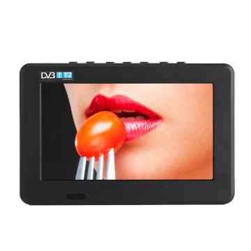 7 Inches DVB-T-T2 16:9 Portable TFT-LED HD Digital Analog Color TV Television Player for UK Plug with rechargeable battery