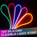 1/2/3/4/5M Round LED Flexible Strip Light DC 12V SMD 2835 LED Neon Flex Tube Outdoor Waterproof Rope String Lamp 12W Xmas Decor
