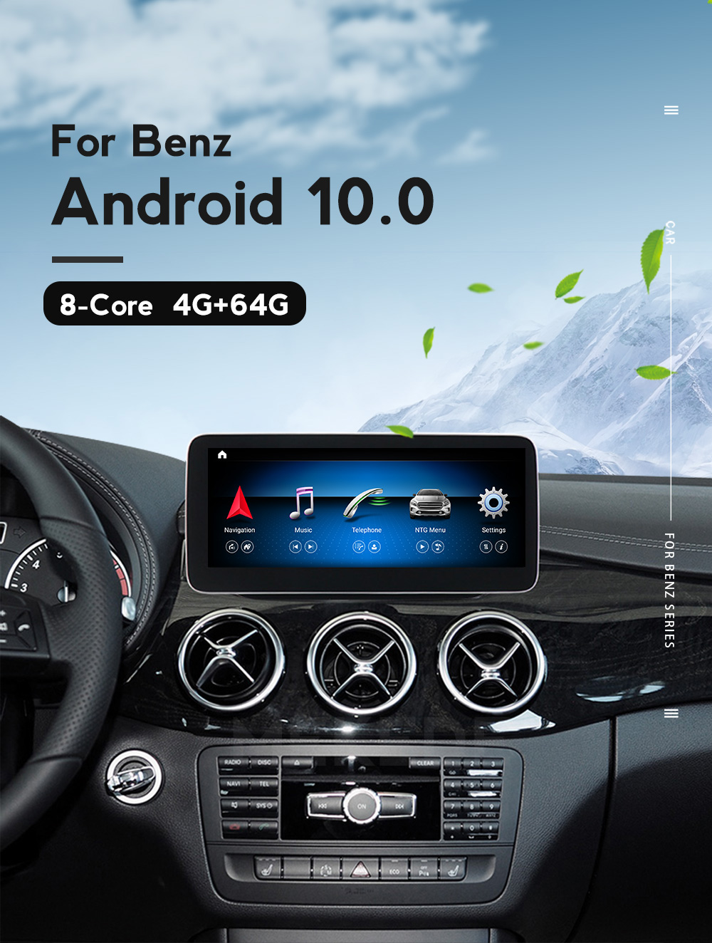 MEKEDE HD Android 10.0 for Mercedes Benz M ML W166 GL X166 GLE Car Radio Multimedia Monitor GPS Navigation Bluetooth Head Unit