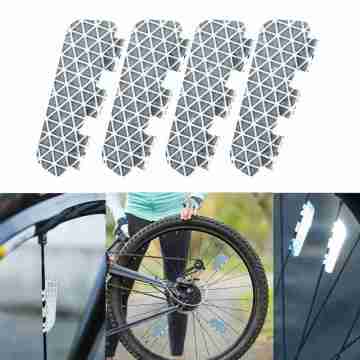 Bicycle Spoke Reflector Double Reflector Night Warning Sign Reflector Night Decoration