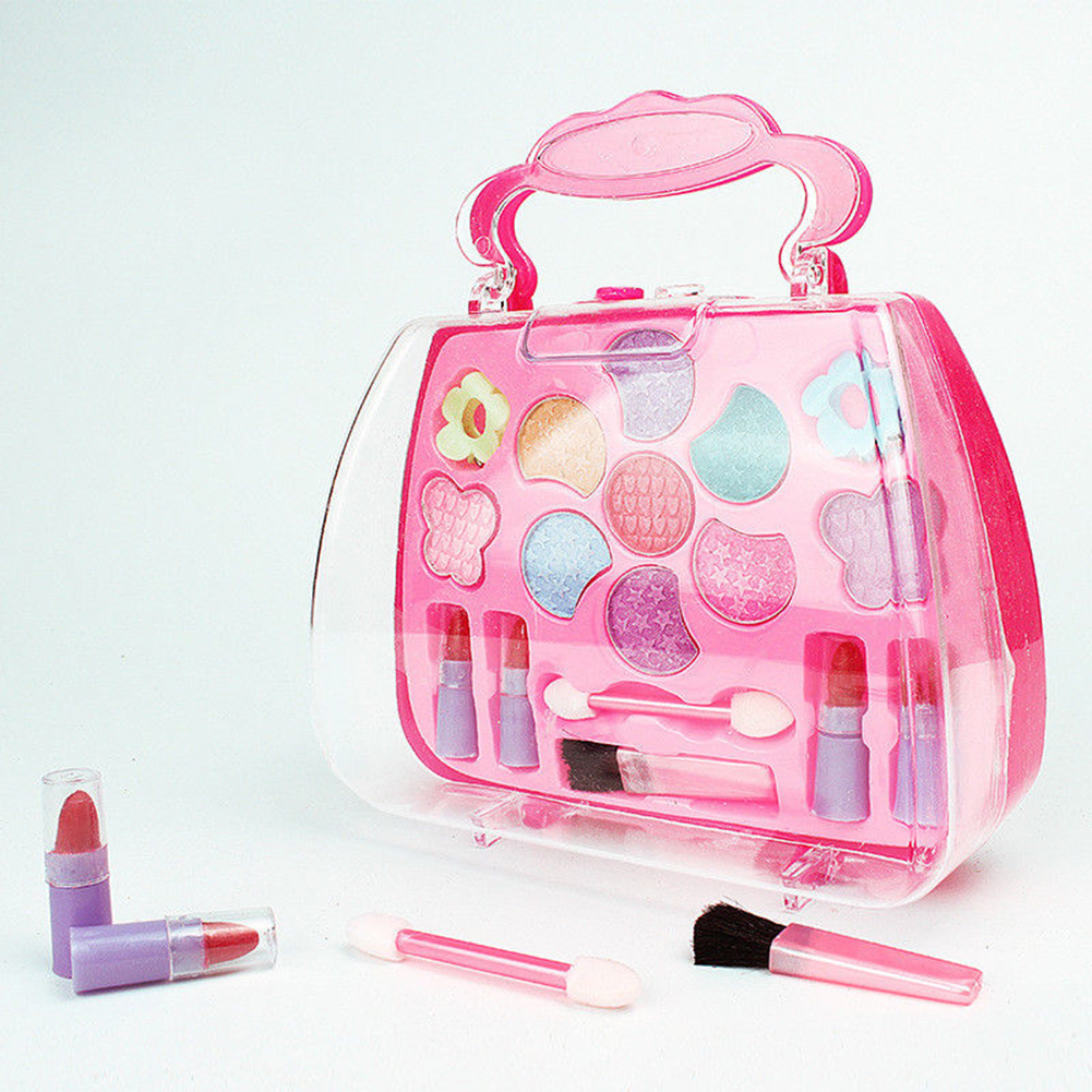 Kids Girl Makeup Set Pretend Play Kit Princess Simulation Dressing Table Makeup Toy Gift Party Performances Dressing Set TSLM2