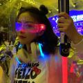 Colorful EL Luminous Glasses Led Light Up Visor Eyeglasses for Bar KTV Christmas Birthday Party New Year Decorations