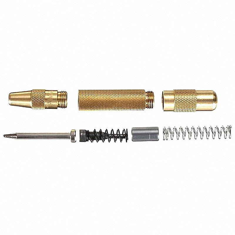 Automatic Centre Punch 5'' Automatic Center Pin Punch Strike Spring Loaded Marking Starting Holes Tool Steel Paring Chisel Round