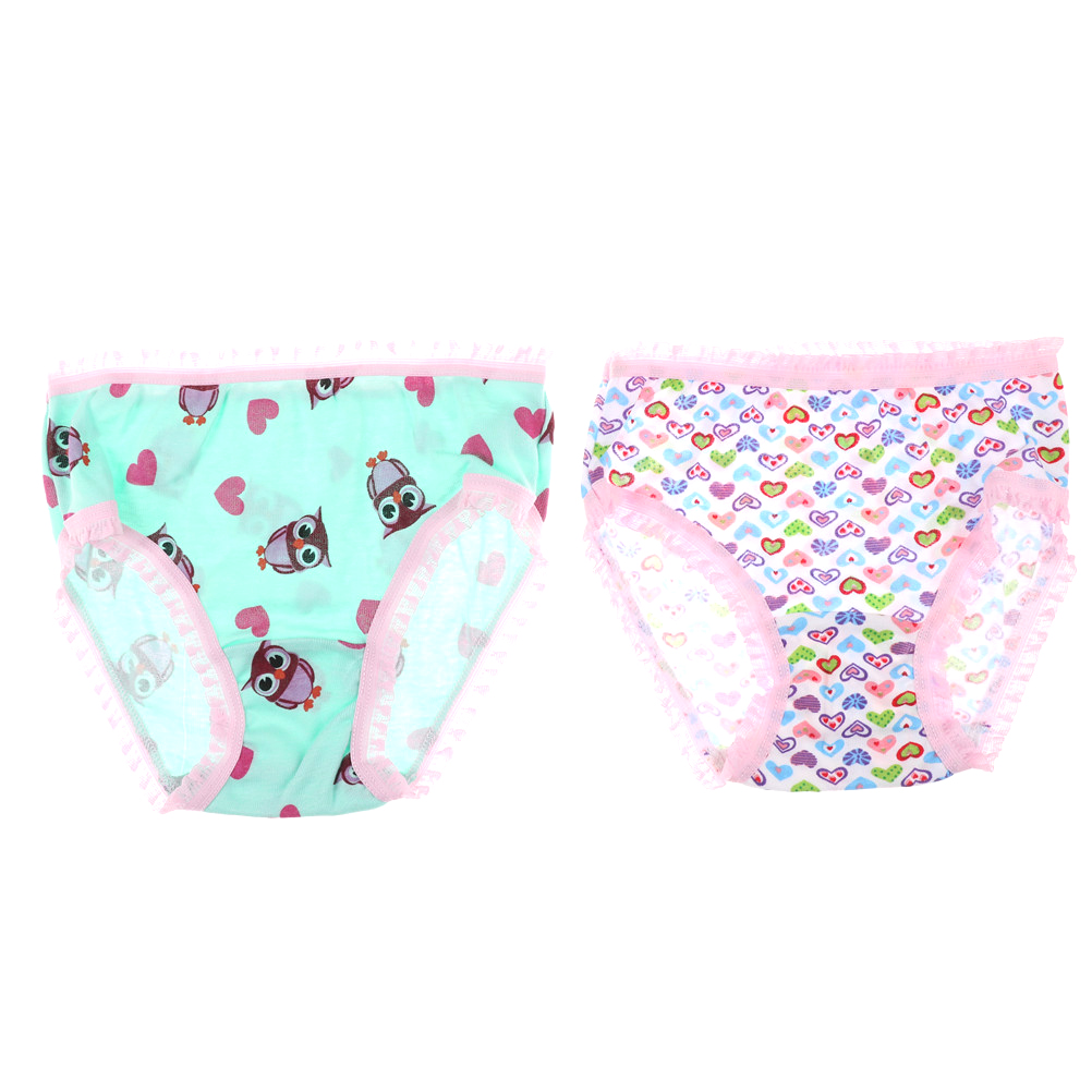 1Pcs/lot Girls Baby Girls Underwear Teenage CartoonSoft Printed Children Briefs Baby Panties Bow Teenage Children Cloth Kids