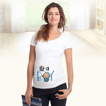 Hot Cute Pregnant Maternity T Shirts Casual Pregnancy Women Clothes with Funny Cartoon Print Shirts Maternity Clothes
