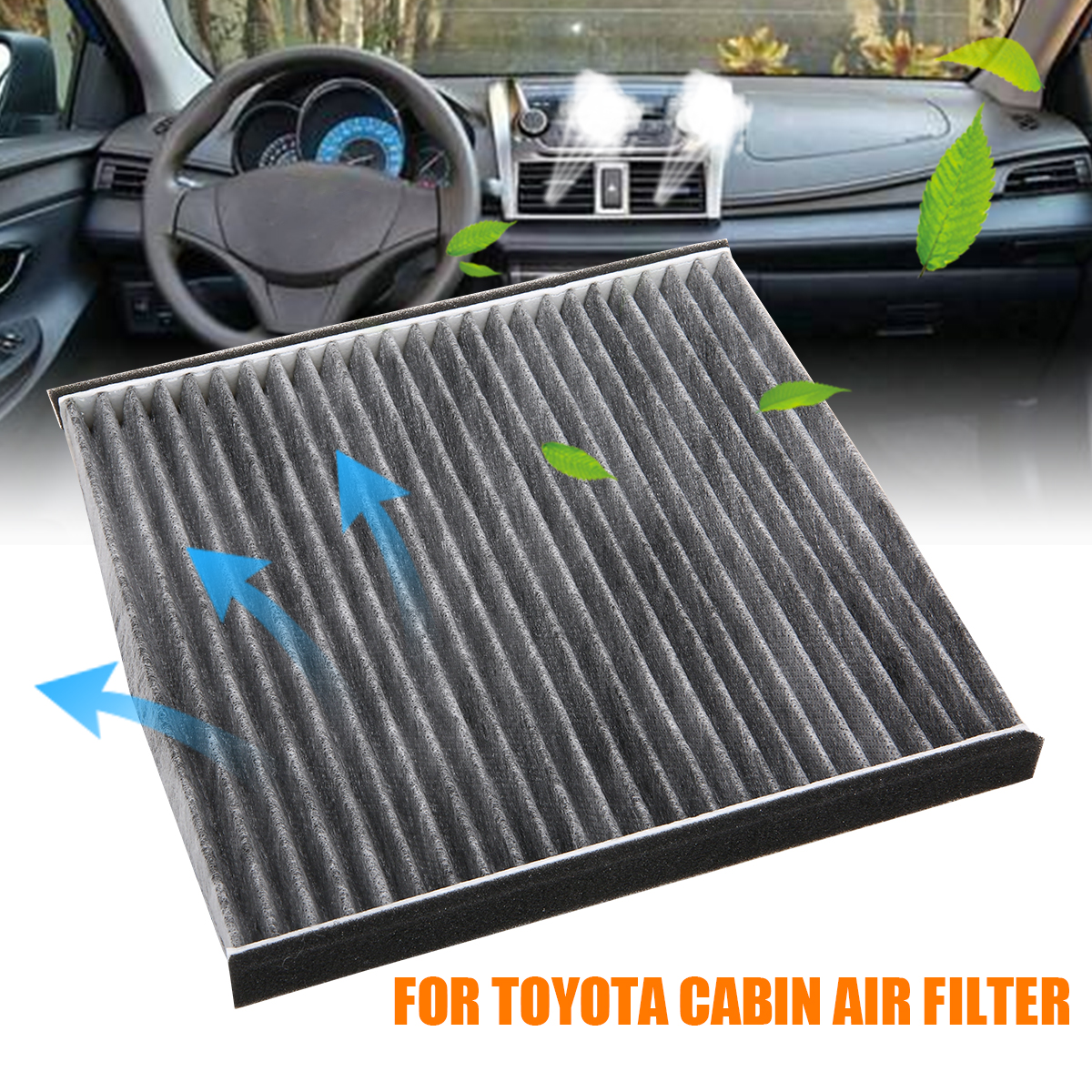 For Toyota 1pc Car Cabin Air Filter Non-woven 87139-33010 Support 4 Runner Avalon Camry Corolla Cruiser