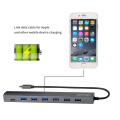 Wavlink USB 3.1 Type-C to7 ports USB HUB High Speed 5 Gbps Type C & Type A Multi Dock Aluminum For Ultrabook PC Laptop Macbook