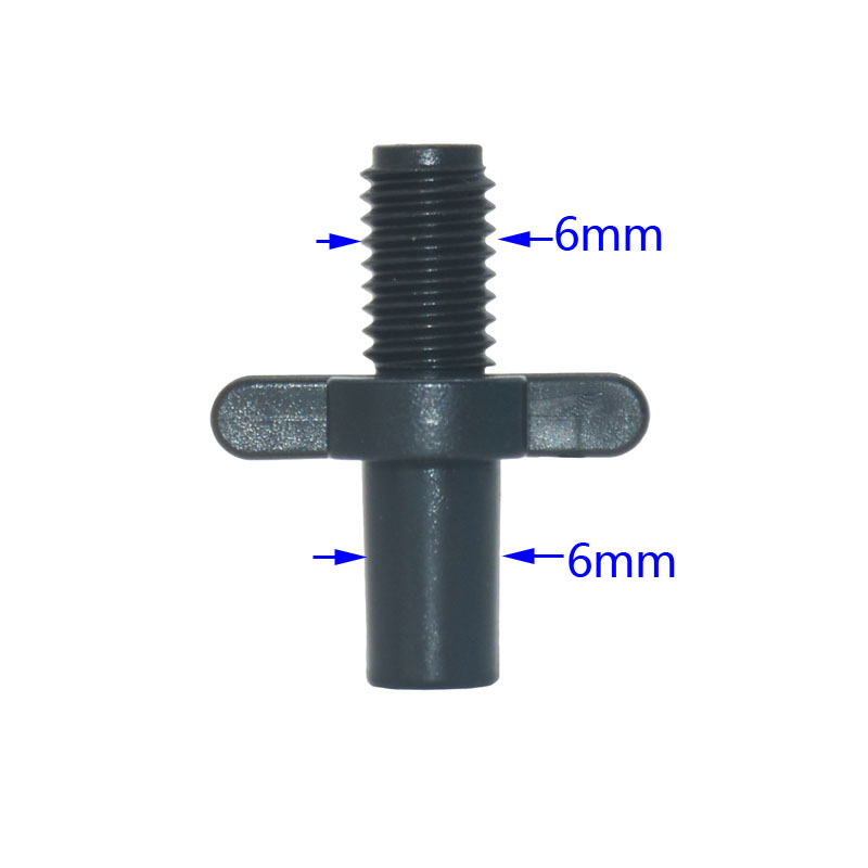 1000pcs Garden Water Connector 1/4'' 1/8'' Elbow End Plug Straight Barb 6mm For Garden Hose Irrigation Connector