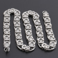 Mens Stainless Steel Byzantine Chains Necklaces Jewellery Hip Hop,Rock,Gift, 2019 accessories Wholesale