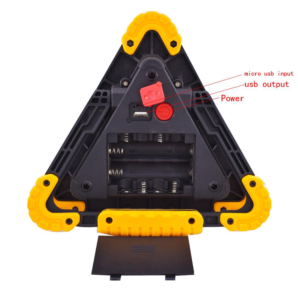 SOLLED Handle Triangle Signal Warning Light Portable Car Repair Work Light SOS Camping Searchlight LED Traffic Lighting