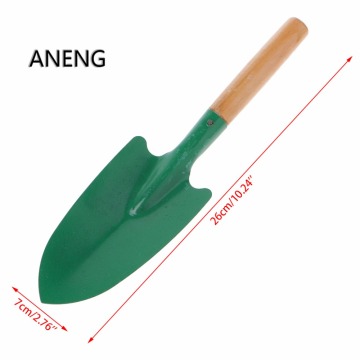 Wooden Handle Reinforced Gardening Shovel Loose Soil Planting Easy Use