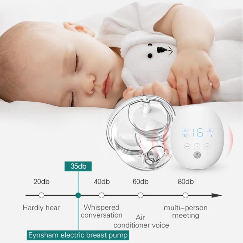 Electric Breast Pump Double Silent Wearable Automatic Milker USB Rechargable Hands-Free Portable Baby Milk Extractor