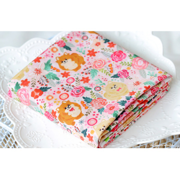 ZXIIXZ Domestic Pomeranian Color Cotton Linen Fabric Telas Patchwork Jelly Roll Strip DIY Quilts Home Textile Design Decoration