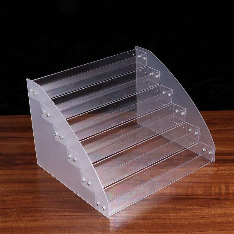 Multilayer Storage Rack Transparent Beauty Item Organizer Nail Polish Sample Display Shelf