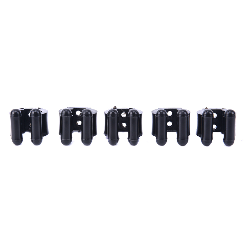 5Pcs/Set Plastic Club Clip Fishing Rod Pole Storage Rack Tip Clamps Holder Without Screws Fishing Rod Rack Fishing Tackle
