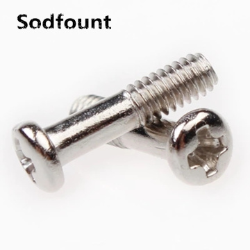 100pcs 201 stainless steel half thread half screw M2.5*10mm M2.6*8mm M3*12mm Nickel plated Phillips pan head screw