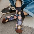 Women Long Sock Cartoon Print Creative Fashion Personalized Novelty Men Women Socks Winter Warm Comfortable Cotton Socks