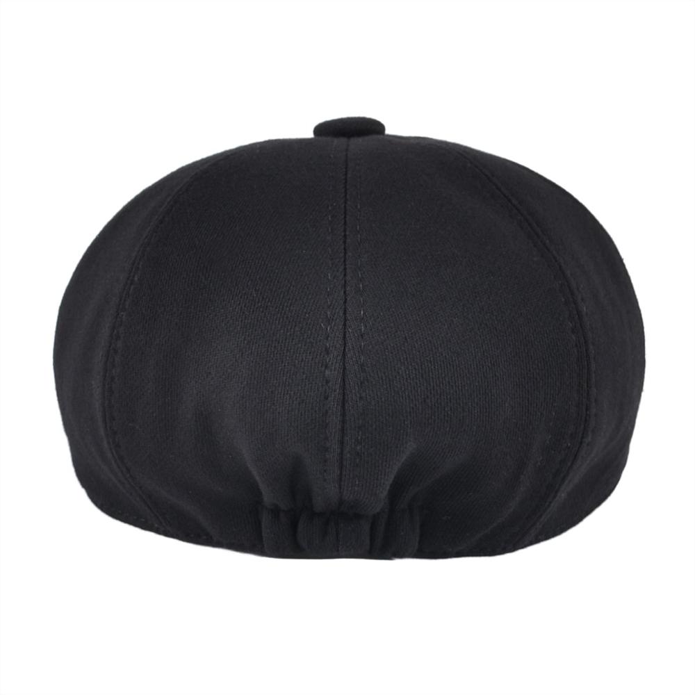 VOBOOM Big Size Cotton Men Women Black Flat Ivy Beret Cap Soft Solid Color Boina Driving Cabbie Hat Adjustable Newsboy Caps 321
