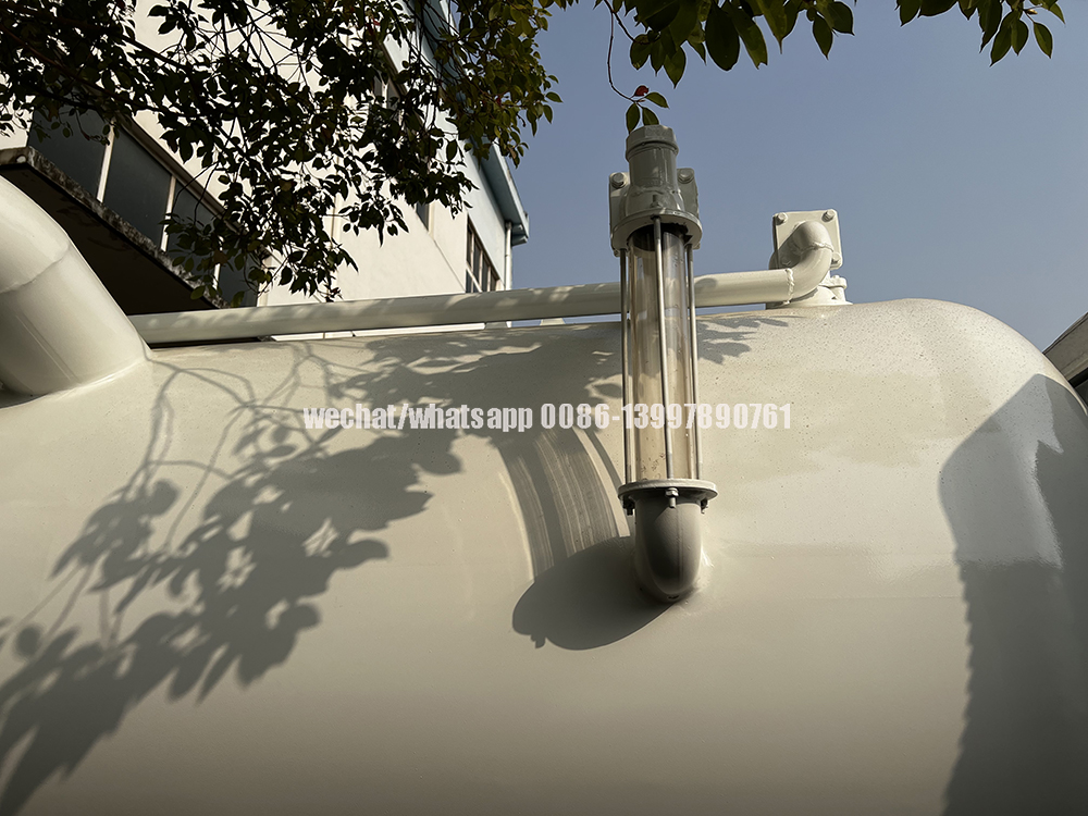 sewage waste truck
