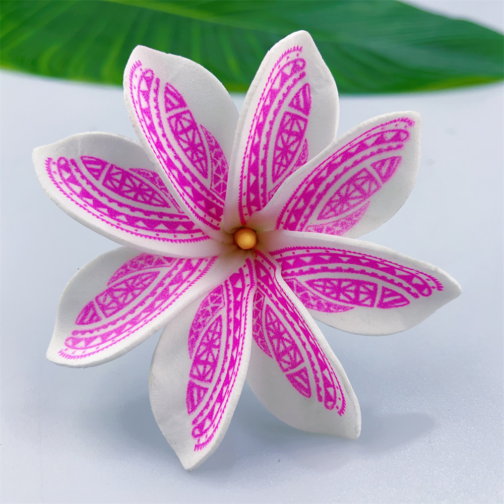 Kn Hf022t Yl Plumeria Hair Pick