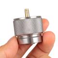 7.8cm Stainless Steel Outdoor Camping Gas Stove Switching Charging Inflatable Valve Adapter Gas Cartridge Tank cylinder Adapter
