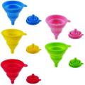 Kitchen Tool DIY Food-Grade Folding Silicone Funnel Funnel Merchandise Reusable Silicone Household Folding Kitchen Daily I9Q2