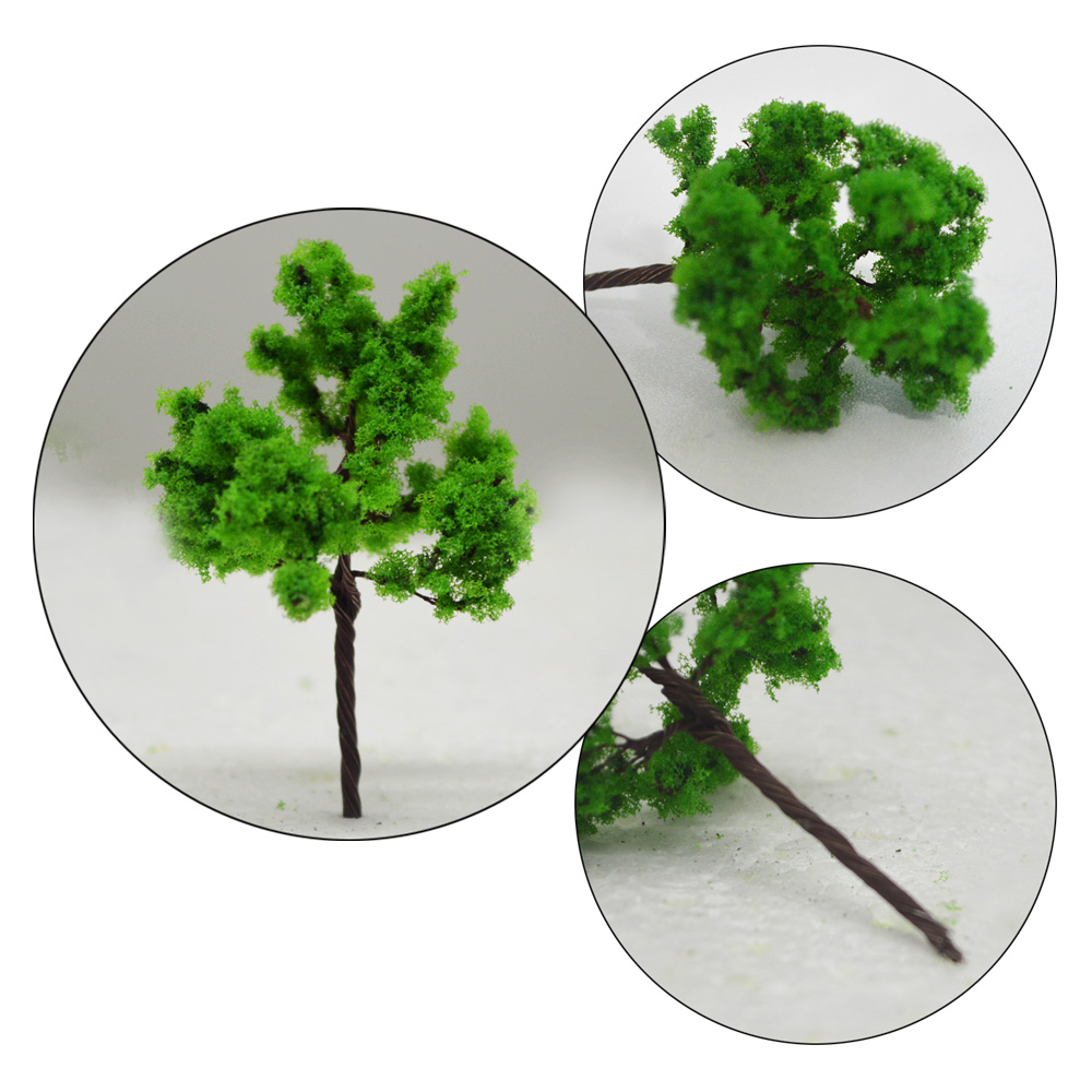 100pcs Architecture Model Iron Wire Tree For Layout Scale 60/30 Toys Garland Treehouse Making Simulation Scenario Plastic