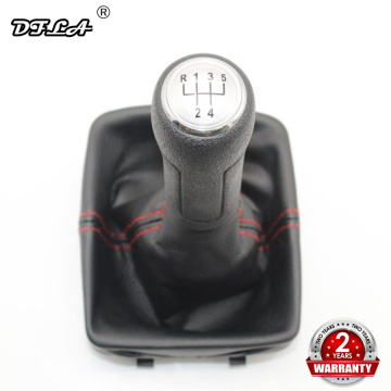 For Polo 9N 9N2 GTI 2002 2003 2004 2005 2006 2007 2008 2009 2010 Car-styling New 5 Speed Gear Shift Knob Gaitor Leather Boot